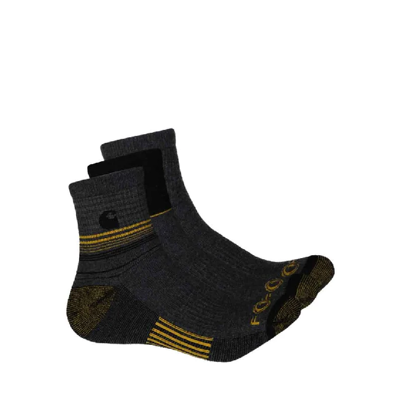 Carhartt - Men's 3 Pack 1/4 Sock (CHMA0106Q3 BLK)