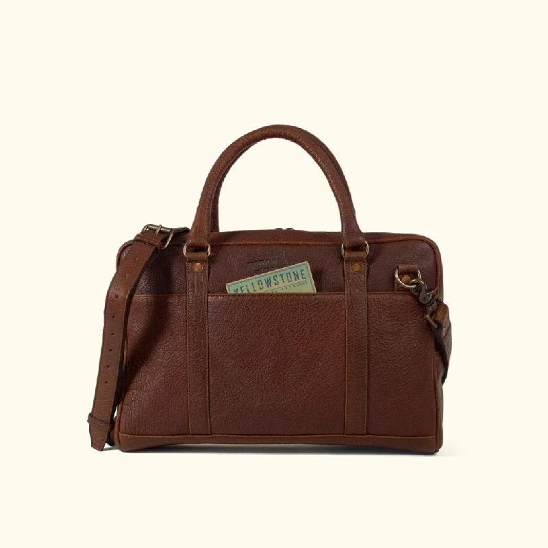 Limited Edition Roosevelt Laptop Briefcase | Buffalo Grain