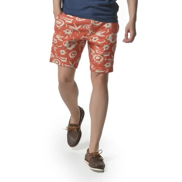 Red Floral Print Short