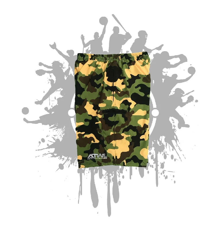 Army Camo Microfiber Stretch Shorts