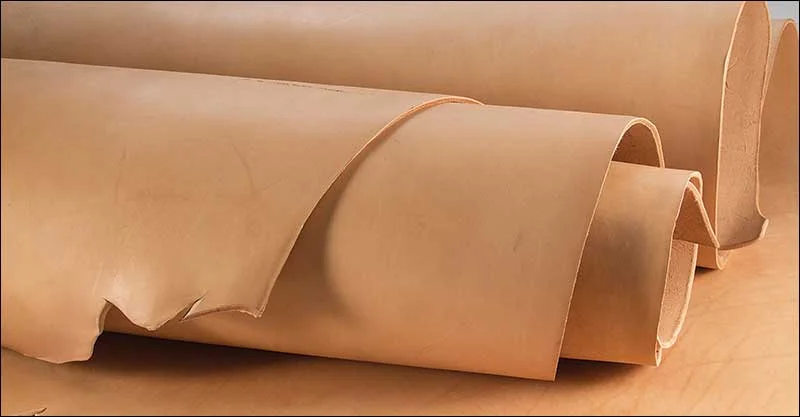 12-15 oz Natural Vegetable Tan Skirting Side