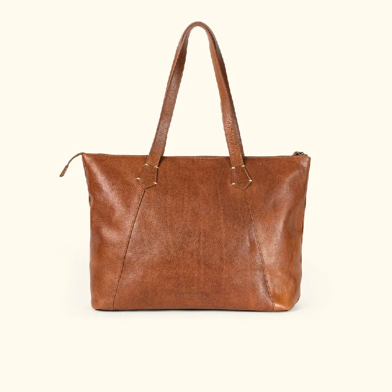 Walker Leather Tote Bag | Rustic Tan