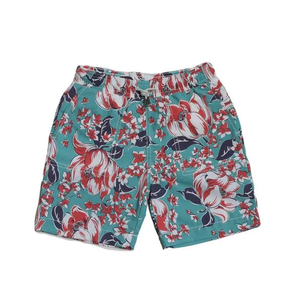 Floral Print Swim Trunk 7"