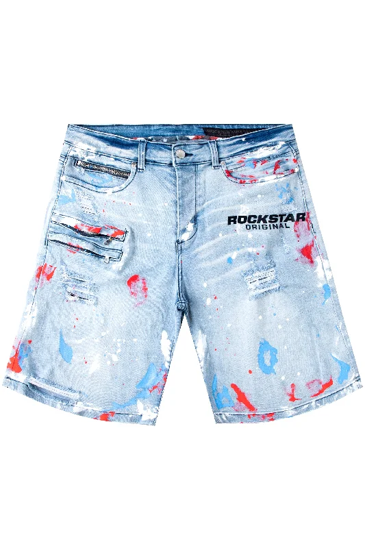 Noa Denim Short-Blue