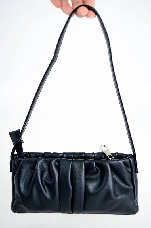 Janette Handbag, Black, Leather