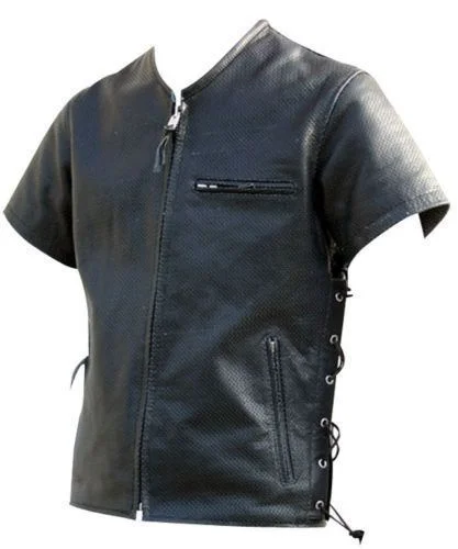 Men's Genuine Lambskin Leather Shirt Jacket MSH014