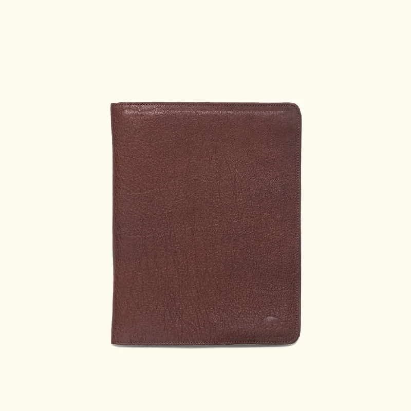 Limited Edition Roosevelt Leather Travel Padfolio | Buffalo Grain