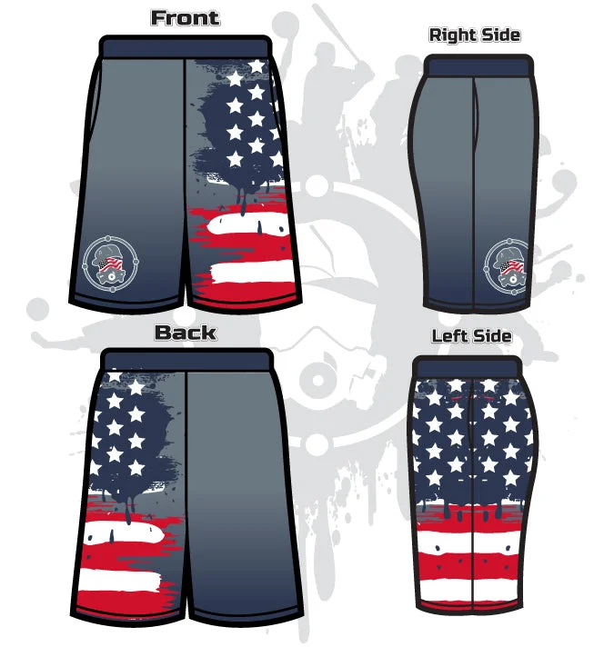 Star Spangled Men's Full-Dye Shorts