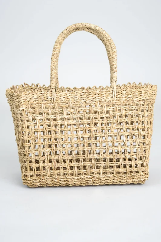 Cube Hand Woven Rattan Basket, Small