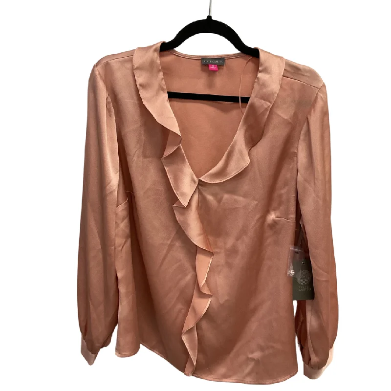 Top Long Sleeve By Vince Camuto In Peach, Size: 1x