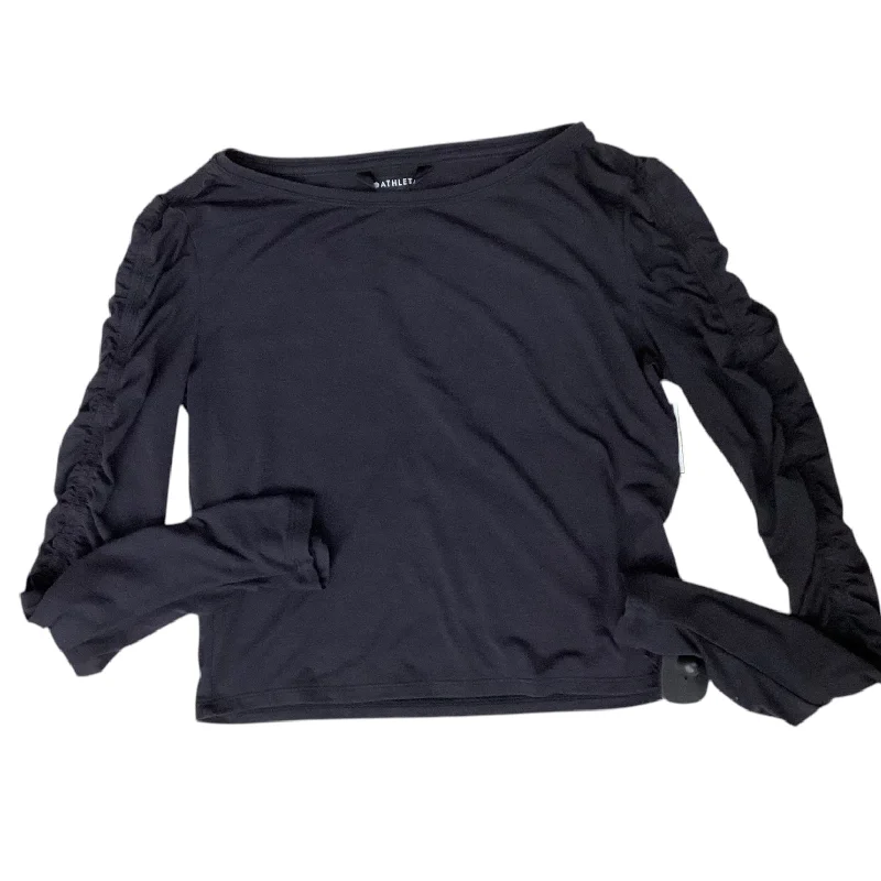 Top Long Sleeve By Athleta In Black, Size: Xs