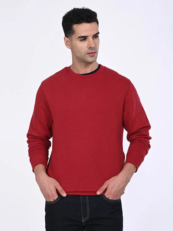 Men Full Sleeve Solid Crew Neck Sweatshirt