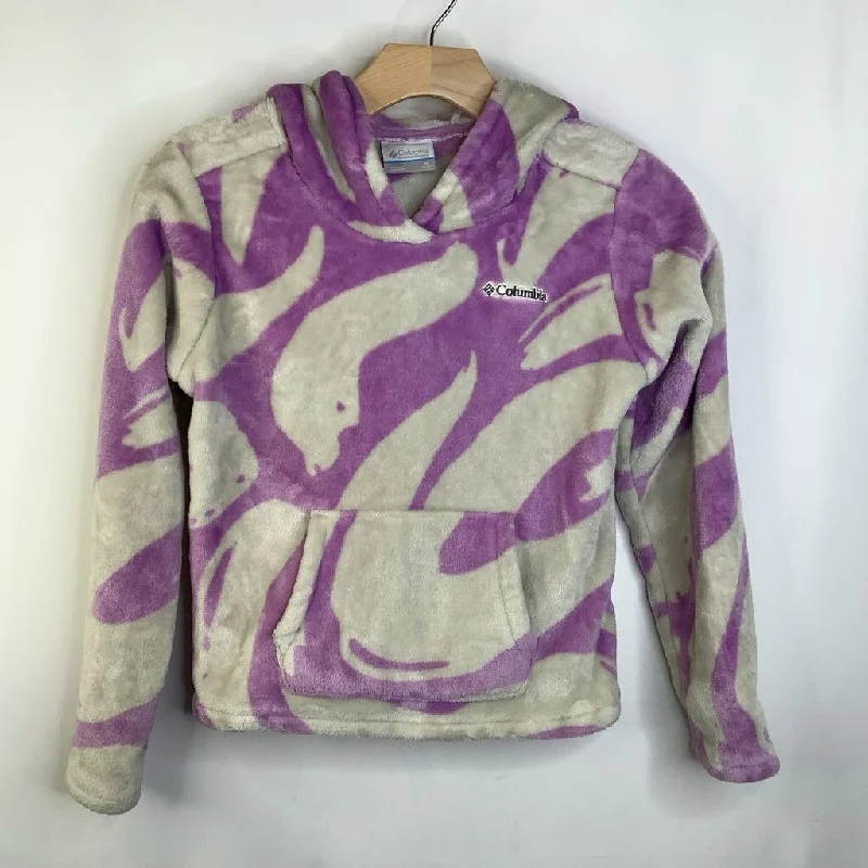 Size 10-12: Columbia Purple/Creme Fuzzy Hoodie REDUCED