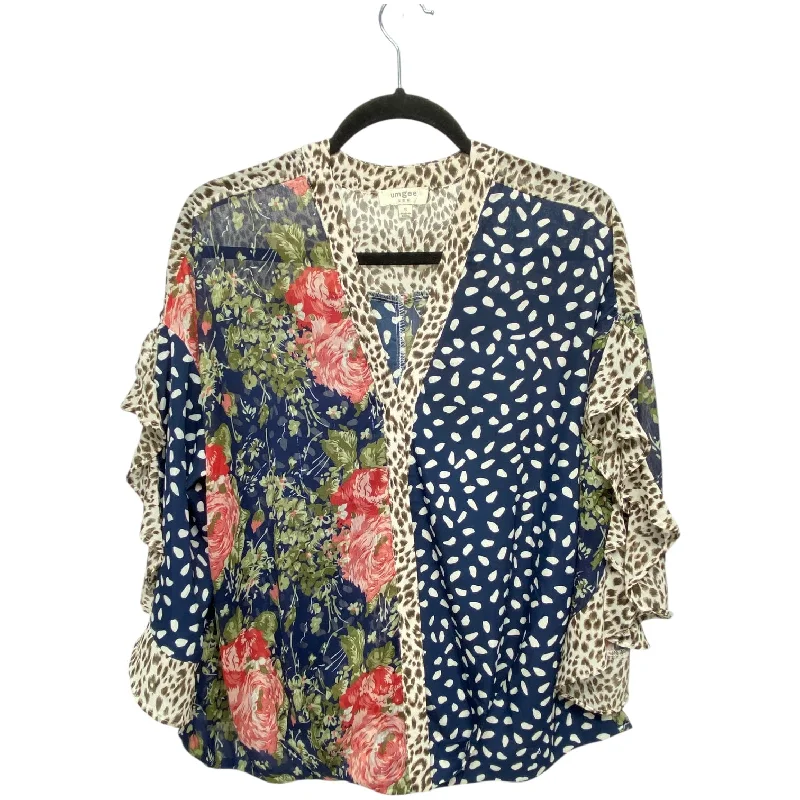 Top 3/4 Sleeve By Umgee In Multi-colored, Size: S