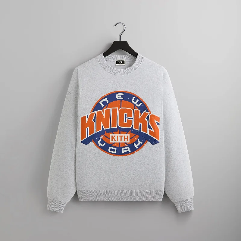 Kith for the New York Knicks Showtime Vintage Nelson Crewneck - Light Heather Grey