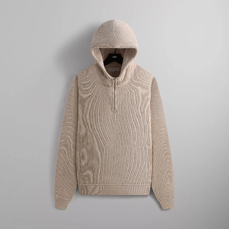 Kith Bonded Waffle Coleman Quarter Zip Hoodie - Session