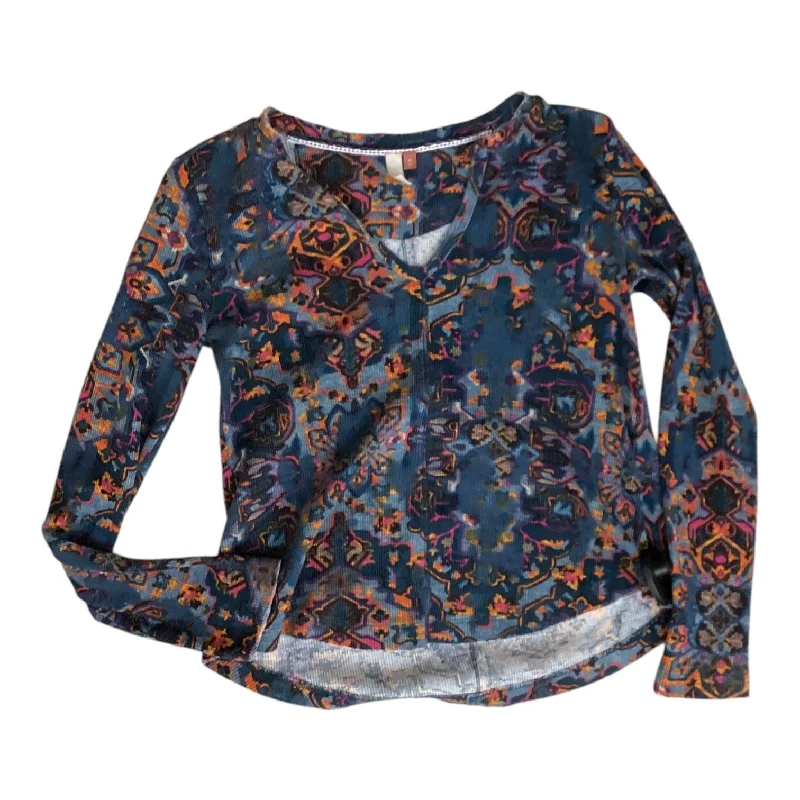 Top Long Sleeve By Pilcro In Blue, Size: Xs