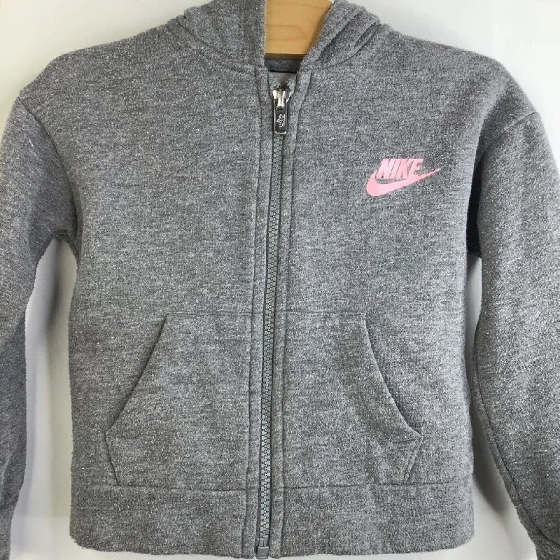 Size 2: Nike Grey Zip-up Hoodie