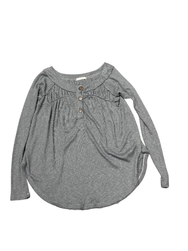 Top Long Sleeve By We The Free In Grey, Size: S