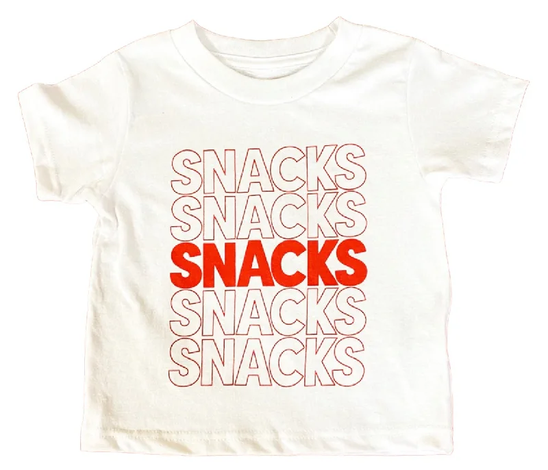 Little Chicken Boys White Snacks T Shirt