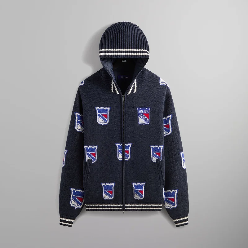 Kith for the New York Rangers Wyona Full Zip With Hood - Nocturnal