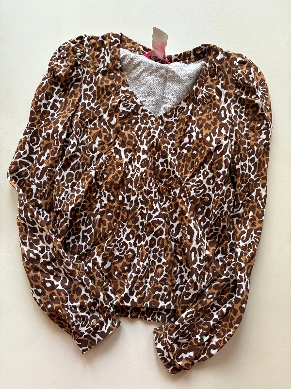 Top Long Sleeve By Lilly Pulitzer In Animal Print, Size: Xs