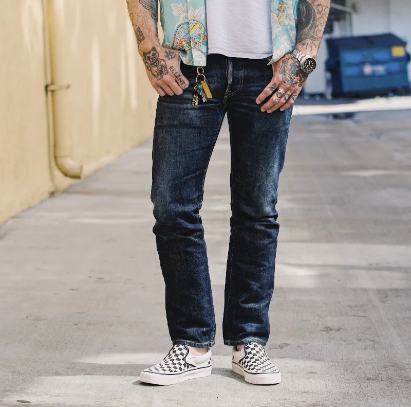 Iron Heart IH-777S-21 21oz Super Slim Tapered Jean Indigo