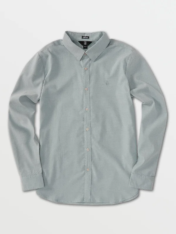 Oxford Stretch Long Sleeve Shirt - Storm Blue