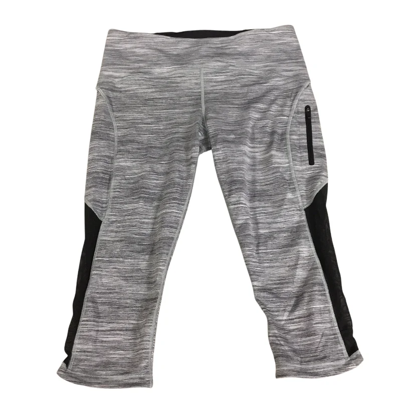 Athletic Leggings Capris By Lululemon In Grey, Size: 8