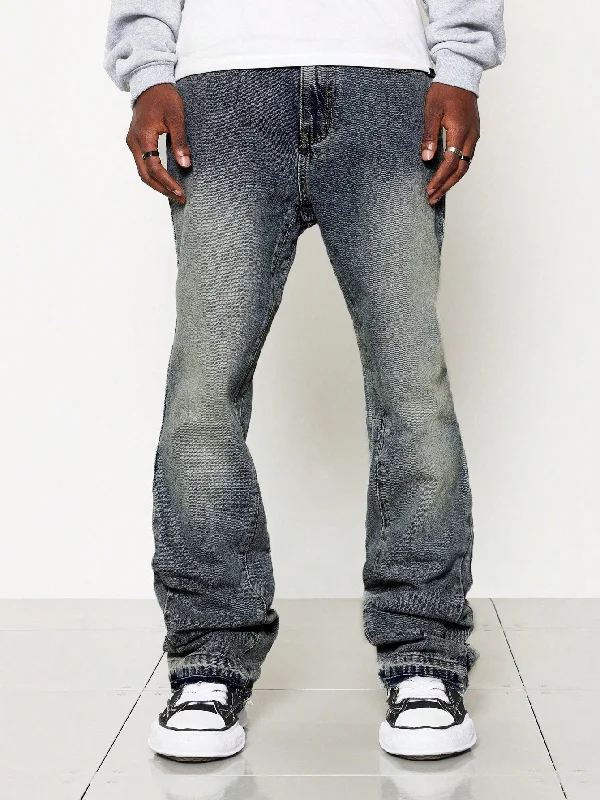 Flare Fit Washed Jean