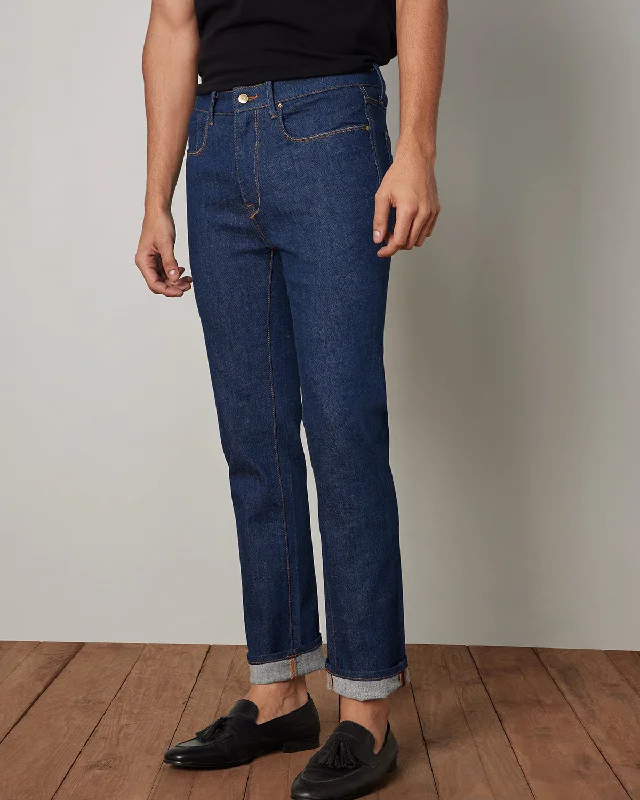 Drip Slub Indigo Stretch Jeans