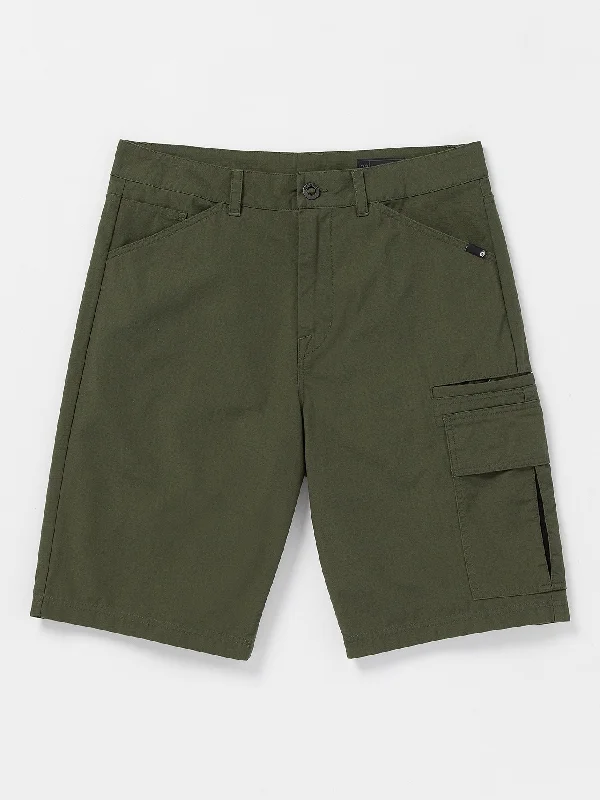 Grand Fang Cargo Shorts - Squadron Green