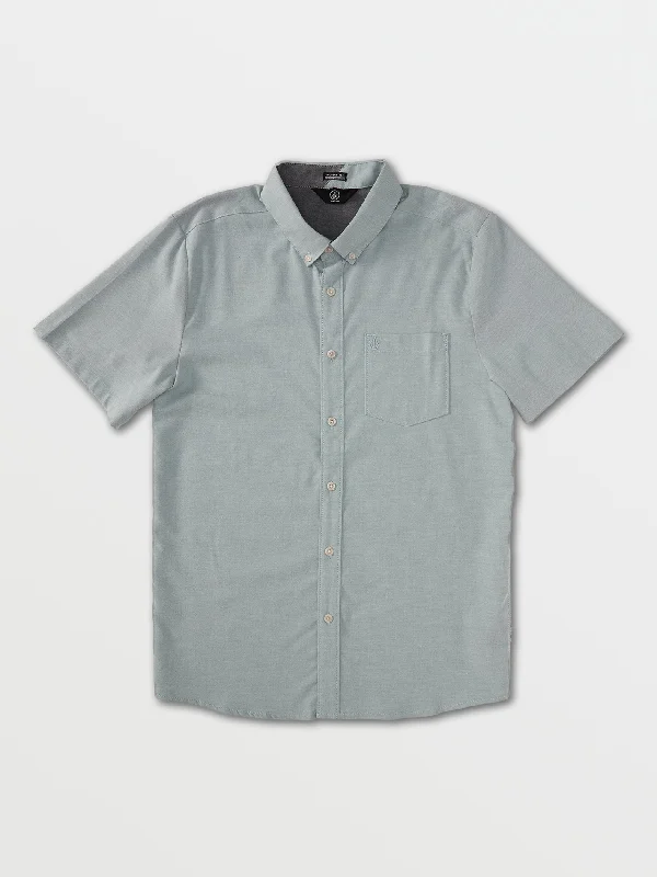 Everett Oxford Short Sleeve Shirt - Storm Blue