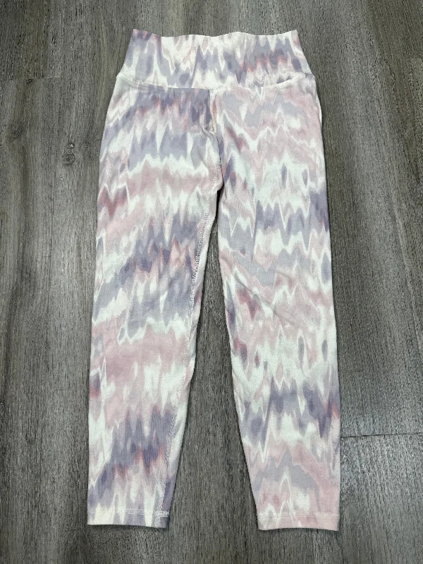 Athletic Leggings By Old Navy In Pink & White, Size: S