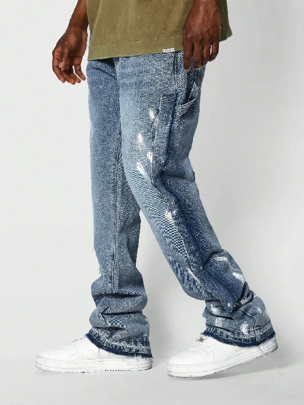 Flare Fit Paint Splash Jean