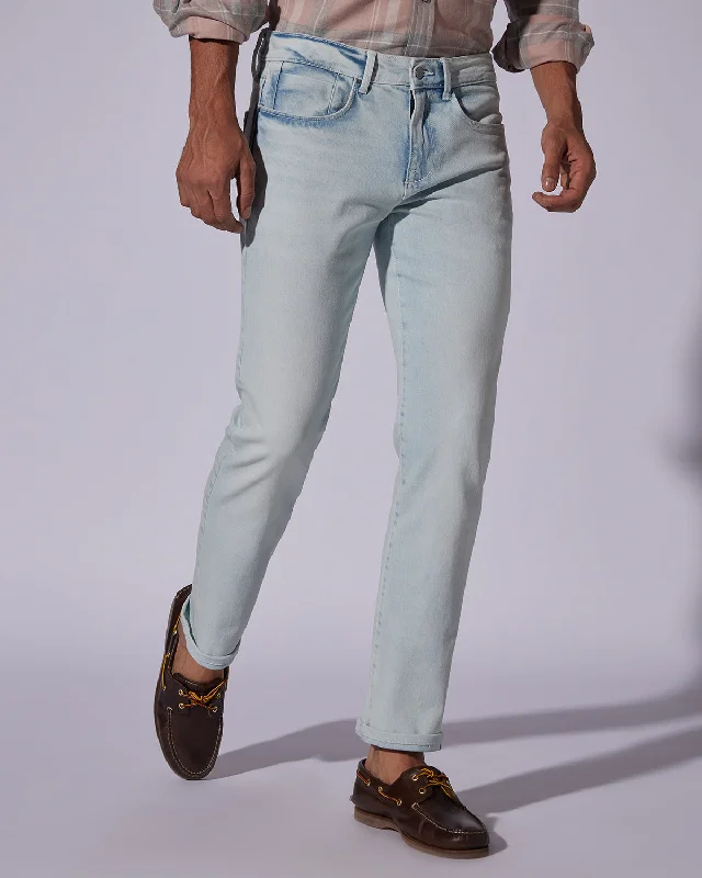 Icy Stone Stretch Jeans - Light Blue